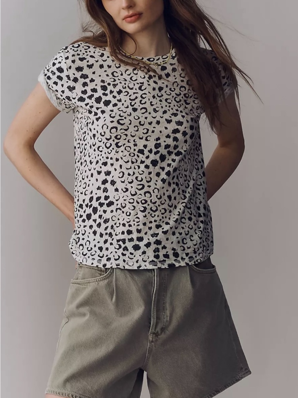 Anthropologie Slim Crew Neck Tee.